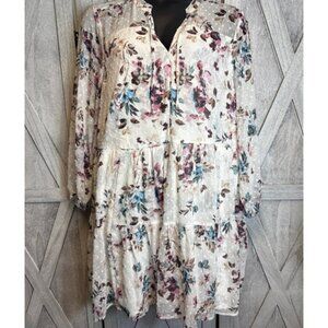 Floral Swiss dot lined dress Torrid NWT 4X